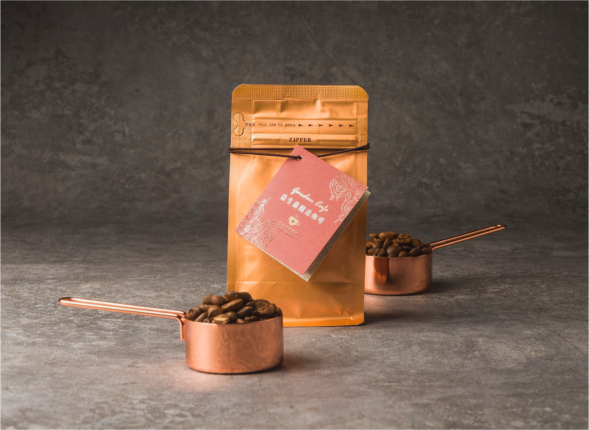 低咖啡因-益生菌釀造咖啡豆1/4磅*2包